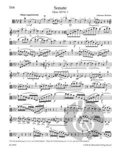 Sonaten in f-Moll und Es-Dur op. 120 von Johannes Brahms (Download) 