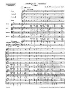 Matthäus-Passion von Georg Philipp Telemann (Download) 