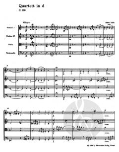 Streichquartett Der Tod und das Mädchen D 810 von Franz Schubert im Alle Noten Shop kaufen