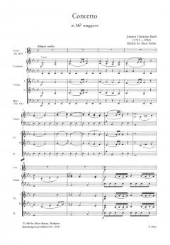 Concerto Es-Dur für Cembalo (Klavier) von Johann Christian Bach 