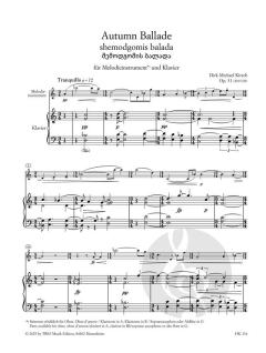Autumn Ballade - shemodgomis balada op. 31 von Dirk-Michael Kirsch 