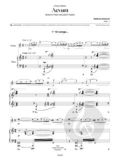 Sonate Aevum von Matthieu Stefanelli 