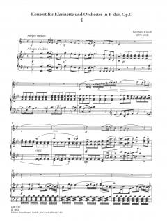 Konzert B-Dur op. 11 für Klarinette u. Orchester von Bernhard Henrik Crusell 