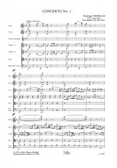 Konzert Nr. 1 F-Dur von Frederico Fiorillo für Violine und Orchester im Alle Noten Shop kaufen (Partitur)