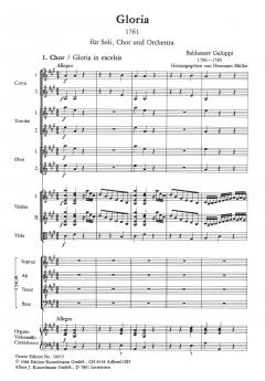 Gloria von Baldassare Galuppi für Soli, Chor und Orchester im Alle Noten Shop kaufen (Partitur)