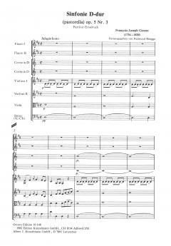 Sinfonia D-Dur (Pastorella) op. 5/3 (François-Joseph Gossec) 