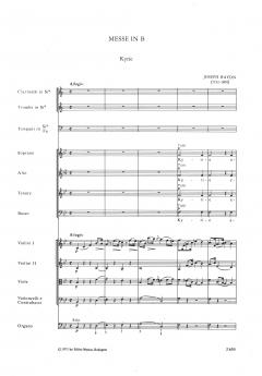 Missa B-Dur Hob. 22/12 von Joseph Haydn 