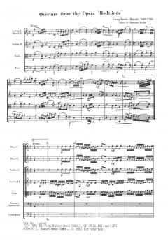 Ouvertüre zur Oper Rodelinda und Suite aus dem Ballet Terpsikore von Georg Friedrich Händel 