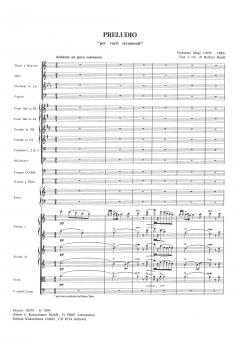 Preludio per varii strumenti von Fortunato Magi 