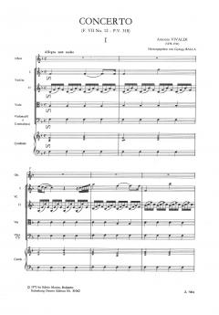 Konzert F-Dur PV 318 für Oboe, Streichorchester und Bc. von Antonio Vivaldi im Alle Noten Shop kaufen (Partitur)