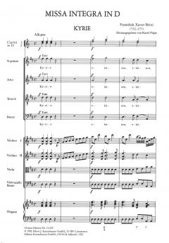 Missa integra D-dur (Franz Xaver Brixi) 
