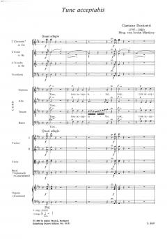 Tunc acceptabis Vers 20 von Gaetano Donizetti für 4-stimmigen Chor und Orchester im Alle Noten Shop kaufen (Partitur)