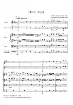 Sinfonia in D-Dur für 2 Oboen, 2 Hörner und Streicher (Josef Myslivecek) 