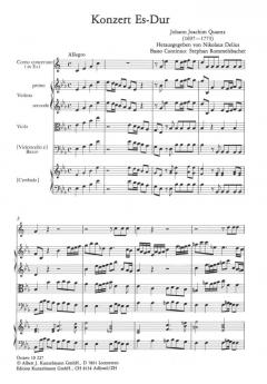 Konzert in Es-Dur für Horn, Streichorchester und Bc. von Johann Joachim Quantz im Alle Noten Shop kaufen (Partitur)