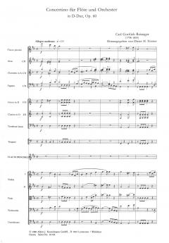 Concertino D-dur op. 60 für Flöte und Orchester von Carl Reissiger im Alle Noten Shop kaufen
