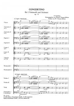 Concertino op. 72 von Bernhard Romberg für 2 Violoncelli und Orchester im Alle Noten Shop kaufen (Partitur)