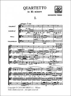 Quartett E-Moll von Giuseppe Verdi 