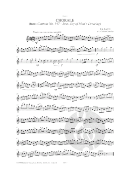 Jesu bleibet meine Freude von Johann Sebastian Bach 