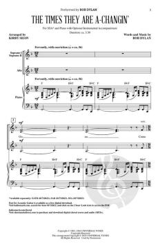 The Times They Are A-Changin' von Bob Dylan 