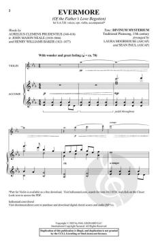 Evermore (of The Father's Love Begotten) 