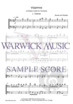 Viajamos - 12 Modern Trombone Duets von Peter Stones 