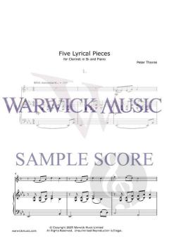 Five Lyrical Pieces von Peter Thorne 