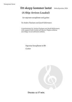 Ett skepp kommer lastat (A Ship Arrives Loaded) von Britta Byström 