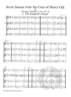 Seven Dances From The Court Henry VIII 