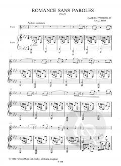 Romance Sans Paroles Op. 17/3 von Gabriel Fauré 