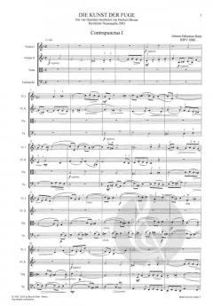Die Kunst der Fuge für 4 Quartette (J.S. Bach) 