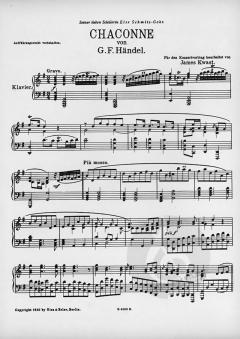Chaconne G-Dur von Georg Friedrich Händel 