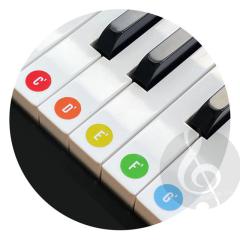 Meine Klavierschule mit bunten Noten!  von Jens Rupp 