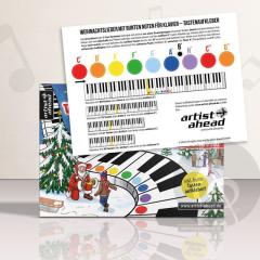 Weihnachtslieder mit bunten Noten von Jens Rupp 