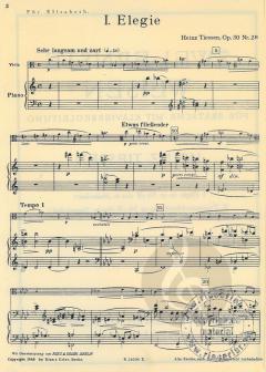 Zwei ernste Weisen von Heinz Tiessen 