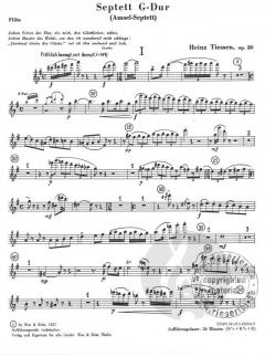 Septett G-Dur op. 20 von Heinz Tiessen 