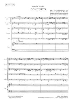 Concerto für Blechbläserquintett und Orgel von Antonio Vivaldi 