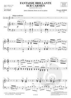 Fantaisie Brillante Sur Carmen von Francois Borne 