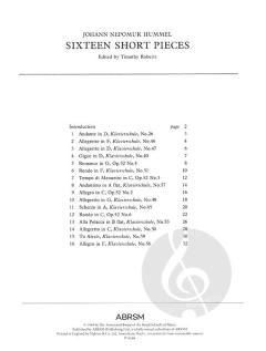 Sixteen Short Pieces von Timothy Roberts 