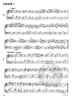 Specimen Sight-Reading Tests For Harpsichord, Grades 4-8 