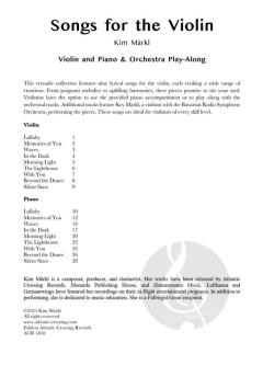 Songs for the Violin von Kim Märkl (Download) 