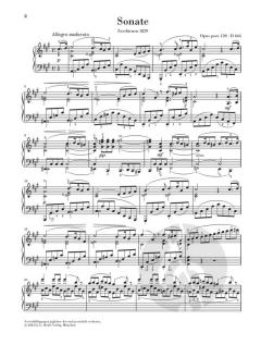 Klaviersonate A-dur op. post. 120 D 664 von Franz Schubert 