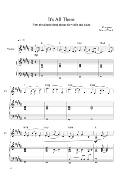 Three Pieces - for violin and piano von Marcel Tusch (Download) 