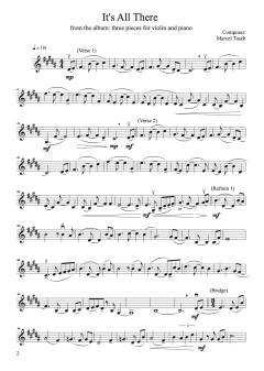 Three Pieces - for violin and piano von Marcel Tusch (Download) 