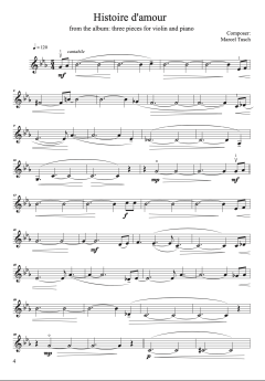 Three Pieces - for violin and piano von Marcel Tusch (Download) 