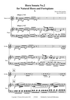 Horn Sonata No. 2 op. 15 von Thomas McConochie 