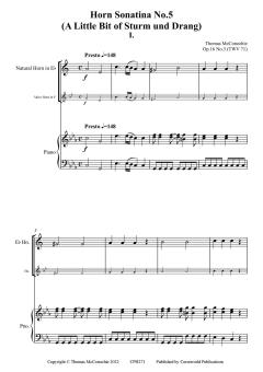 Horn Sonatina No. 5 (A Little Bit of Sturm und Drang) op. 16 No. 3 von Thomas McConochie 