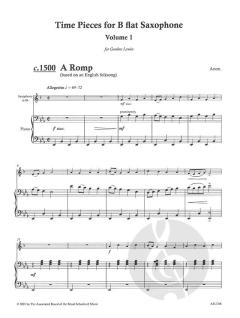 Time Pieces for B Flat Saxophone Vol. 1 von Ian Denley 