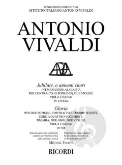 Jubilate, o amoeni RV 639/639a - Gloria, RV 588 von Antonio Vivaldi 