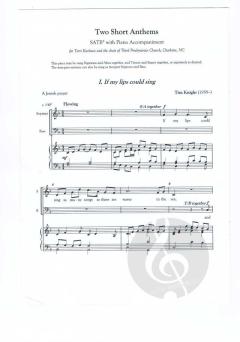 6 Anthems for Mixed Voices von Tim Knight 