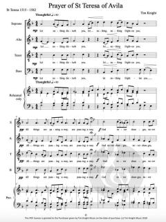 Prayer of St Teresa of Avila von Tim Knight 